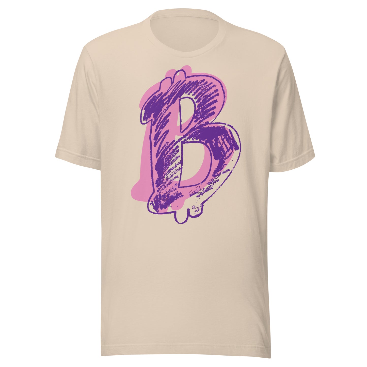 B Sign Purple Pink